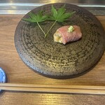 くずし鉄板 あばぐら - 福島牛と雲丹巻