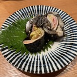 大衆酒場 ニュー曙 - 〆鯖ガリ巻き