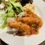 アロハキッチン - ガーリックシュリンプ　ご飯一口食べちゃいました