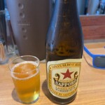 鶏Soba Toraや - サッポロラガー中瓶・580円