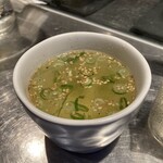 岩瀬串店 - 締めの鶏スープ