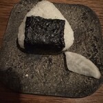 鶏一途 - 鶏味噌と大葉のおむすび