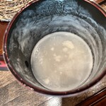最高のそば湯