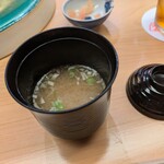 浪速 鮨波留加 - 味噌汁