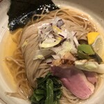 鴨出汁中華蕎麦 麺屋yoshiki - 蕎麦風鴨出汁つけ蕎麦