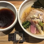 鴨出汁中華蕎麦 麺屋yoshiki - 蕎麦風鴨出汁つけ蕎麦(醤油)