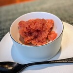 蒼 - 大石早生のグラニテ。これも蒼菓さんで頂きましたが、蒼さんではスッキリ香り高い。私はこちらの方が、やっぱり好き。。。