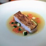 蒼 - 何とか間に合ったと仰る、素晴らしい白甘鯛。胃の中は海老でいっぱいだったそう。身が膨らんで本当に美味！