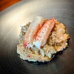 蒼 - 噴火湾の毛蟹のリゾットは最近の定番だけれど、口にするたび毎回驚いてしまう。