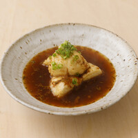 吟醸よせ豆富の揚げ出し　ぎばさがけ