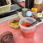 一楽ラーメン - 卓上！沢庵で箸休めしたよ( ´∀｀)