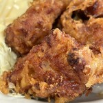 一楽ラーメン - カリカリの唐揚げ！アップ