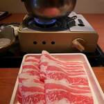 小尾羊　蒙古火鍋 - 肉の選択は牛肉