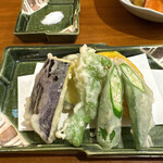 そば打ち幸甚 - 野菜の天ぷら