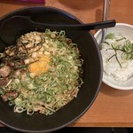 さんや - 特製まぜそば並　1辛温820円　まぜめしセット50円