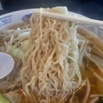 かわにし食堂 - シュルシュルぷりんの麺。