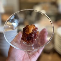 焼肉×創作びすとろ 笑進笑明 - 奥久慈卵の卵黄を後ほどかけて味変できます