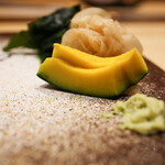 鮨 つきうだ - かぼちゃの漬物