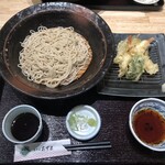 生そば あずま - 天ぷら蕎麦2玉