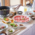 グランシャリオ 北斗七星135° - 料理写真:淡路ビーフ山海トマトすきやき