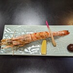割烹 くしだ - 海老の塩焼き