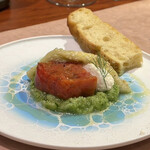 レフ アオキ - 前菜/妻はコンフィートマトのテリーヌ