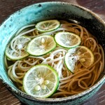 江戸そば マルノ - すだちかけハーフ（メニュー外）