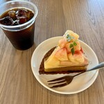 ヴェントット - 長野県産桃タルトとアイスコーヒー