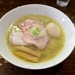 らあめん サンド - 【比内地鶏とシャモロックの塩らあめん＋味玉】