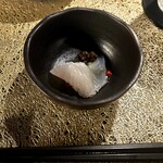 イタリアン チャイナバル村塾 - お通し…名前忘れたσ(^_^;)…鯛の美味しいのん。