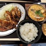 親子丼と鶏料理 鶏山賊 - 山賊焼きと親子のあたま定食