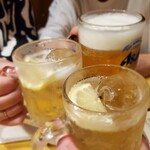 居酒屋　葉牡丹 - なべさんとなほと私でo(*>∀<　)ｸｩｰｯ!!乾杯。