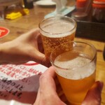 屋台安兵衛 - なべさんとo(*>∀<　)ｸｩｰｯ!!乾杯。
