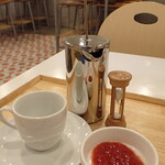 トーコーキッチン - 手作り「牛乳寒天」＋ホットコーヒー