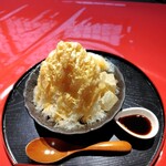 伊勢 古仁屋 - きなこわらび餅かき氷(つぶあんなし)