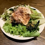 Ryoma Warayaki Sakanaya Dojo Kochi obiyamachi ten - ◆ 冷菜 海藻と豆冨のおかかサラダ