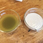 スパイス計画 - パニプリ用グリーンソース&ヨーグルト♪