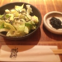 黒尊 - キャベツと塩昆布のサラダと海苔の佃煮