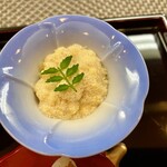 御料理 ひさまつ - 八寸 鱧の子玉締め