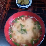 車力 - 味噌汁＆漬物