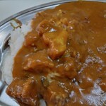 かれーの店 うどん  - ポークの部分アップ。