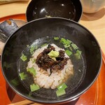 銀座 しのはら - 鰻の佃煮茶漬け
