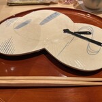 銀座 しのはら - また違ううちわのお皿