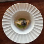 横浜瀬里奈 ステーキドーム - スズキさんです。上下のソースとも良いマッチングでした！