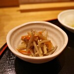 天麩羅 なか江 - 小鉢　きんぴらごぼう