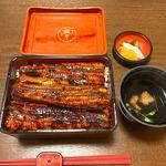 川魚 根本 - うな重特上肝吸い付き