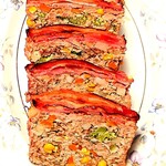 丸重商店 - 水曜の挽肉安売りデーで買った肉でミートローフ♬