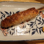 春のお店 - つくね。最後の１本だった。