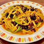 湖南人家 - 20240808豚肉の四川風炒め1,480円