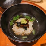 銀座 しのはら - 鰻の佃煮のお茶漬け